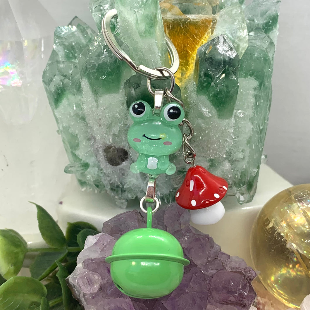 Froggy Mushroom Keychain
